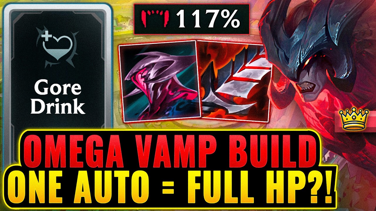 One Auto = Full HP: Stacking Insane Multiplicative Omnivamp for Full Heals | League Arena Gameplay