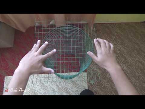 How to Make Fish Trap - Building a bait fish trap for $2