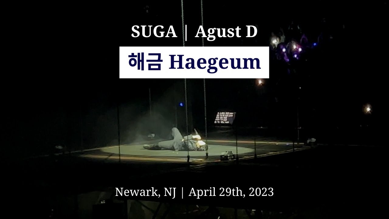 230429 Haegeum 해금 - SUGA Agust D in Newark, NJ | Prudential Center [4k]