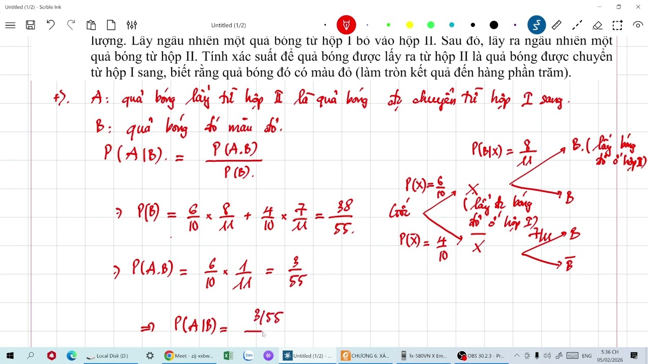 XÁC SUẤT CÓ ĐIỀU KIỆN NÂNG CAO #toanthayhieu