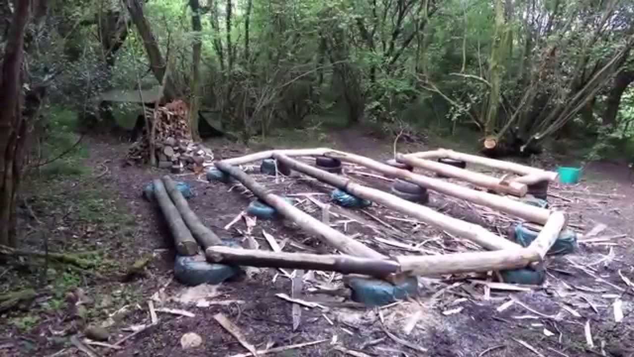 Off grid roundhouse build part 1 The base - YouTube