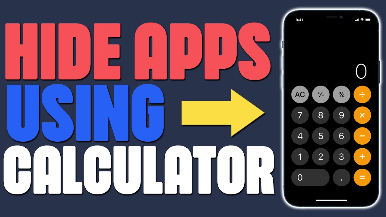 How To Hide App Using Calculator 2022 YouTube
