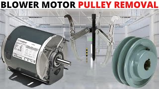 HVAC: Blower Motor Pulley Removal (Fixed Bore Variable Pitch V-Belt Pulley) HVAC Sheave Puller Tool