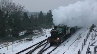 'Double Headed Hallage' with 4936 'Kinlet Hall' & 4965 'Rood Ashton Hall' - Sat 23rd March 2013