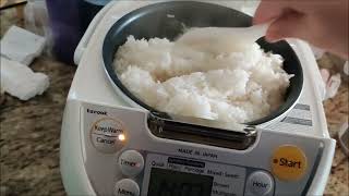 In case you wanted to know: 5.5 cups cooked in quick mode on Tiger/Micom  cooker takes about 35 min