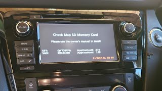 Nissan X-Trail sd card to fix Check Map SD memory card error - shipping to Florida USA FROM US
