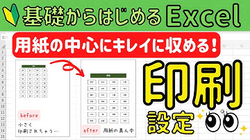 Excel【印刷設定】A4用紙にキレイに配置する方法