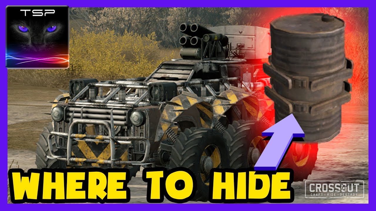 Crossout Where and How to Hide Fuel Barrel on your Build (Best Places