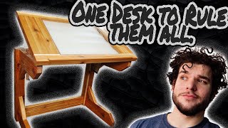 How I Made a Backlit Drafting Table // Building My Mom's Drafting Desk