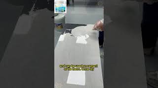 Make Your Floor Safe AND Beautiful. 🪜🛡️#fypシ #floor #paint #floorpaint #waterproof #foryou