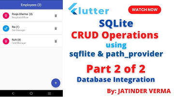 SQLite CRUD in Flutter Part 2 of 2 - SQLite Integration