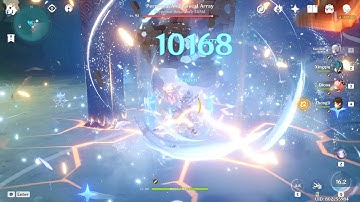 Ayaka lvl 80 vs Perpetual Mechanical Array gameplay