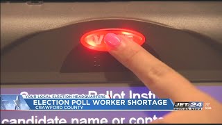 Crawford County officials weigh in on shortage of poll workers
