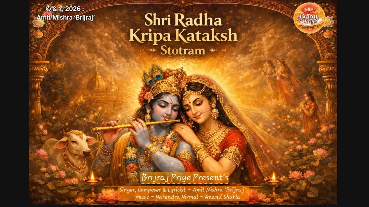 Shri Radha Kripa Kataksh Stotram | Amit Mishra 'Brijraj' | श्री राधा कृपा कटाक्ष स्तोत्रम्