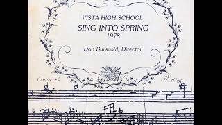VHS Sing Into Spring 1978 - Tuxedo Junction