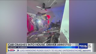 It felt like a bomb had gone off Car crashes into Daphne house homeowner has advice for driver