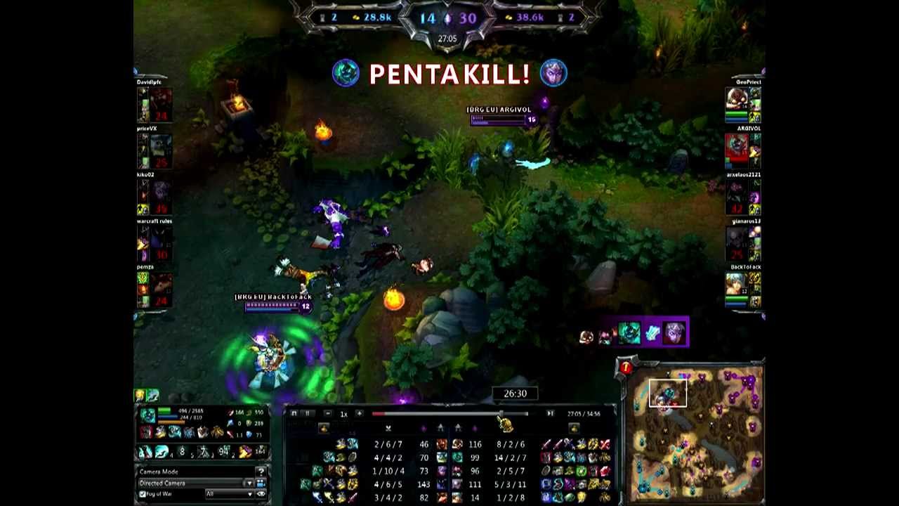 League Of Legends Reaper Hecarim PentaKill By Argivol BrG clan