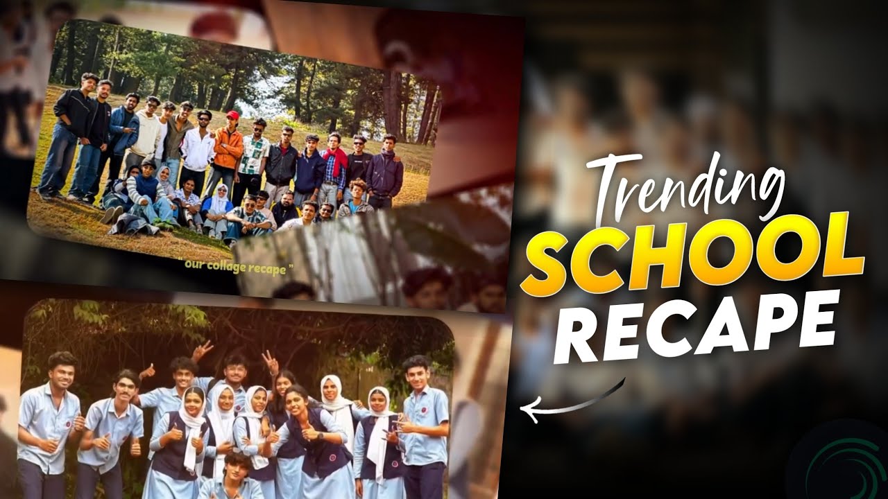 New Trending School & College Memories Recap 3D Photo Slideshow Reels ...