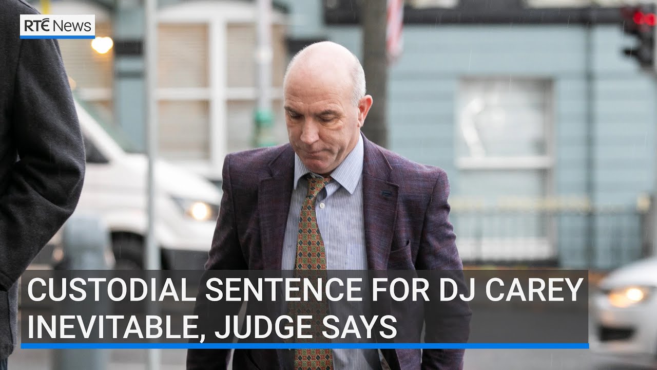Custodial sentence for DJ Carey inevitable, judge says