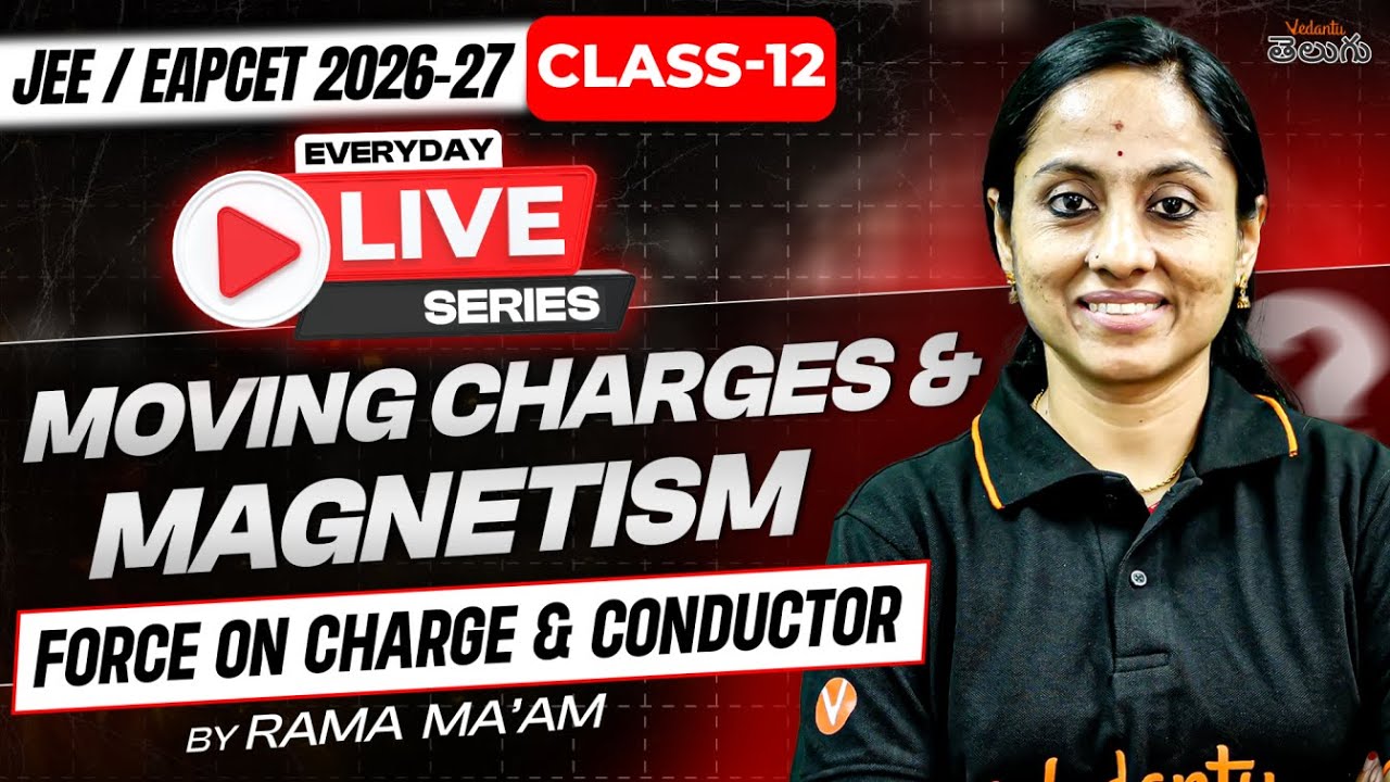 Class 12 Physics Moving Charges & Magnetism - Force on Charge & Conductor - MPC - EAPCET / JEE 2026