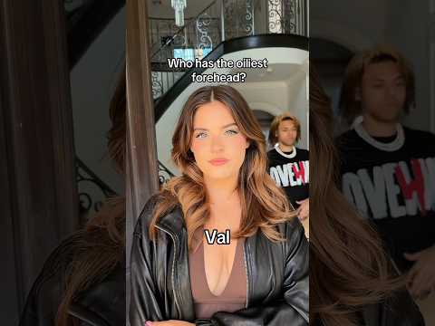 Who has the oiliest forehead?