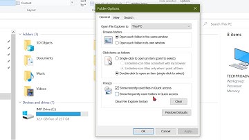 How to Show Frequently used Folders In Quick Access In Windows 10