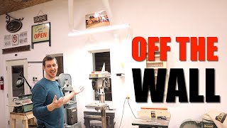 Hanging A Shop Light Off A Wall!
