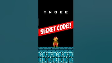 The SECRET CODE in Super Mario Bros. (NES)!!