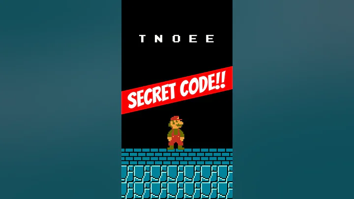 The SECRET CODE in Super Mario Bros. (NES)!!