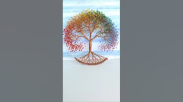 Wire Tree Tutorial 😉 #wiretree #tutorial #art #rainbow