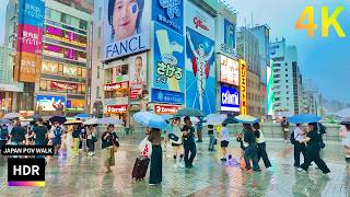 JAPAN | Rainy Osaka Walk | Namba Afternoon 4K HDR