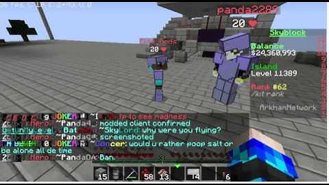 Elite_Gods Fly-Hacking in SkyBlock on Arkham Network