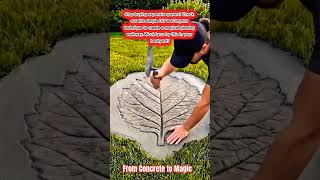 Creating custom leaf stepping stones with a glowing surprise.#Shorts#explore#trends#