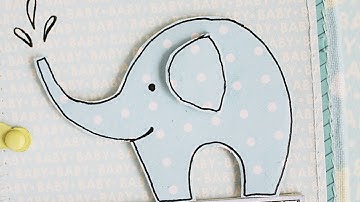 How To Make a Cute Elephant for Scrapbooking - DIY Crafts Tutorial - Guidecentral