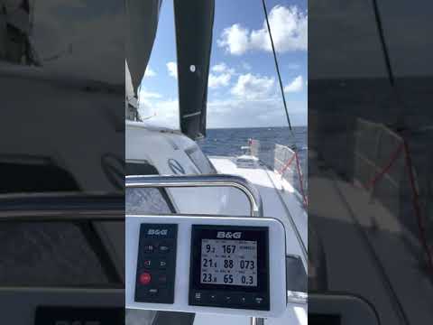Casual Caribbean sailing at 9-10kn boat speed