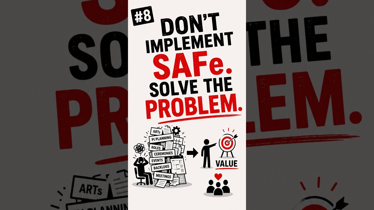 SAFe Eureka moments:  #1 - The Biggest SAFe mistake  #agileleadership #safeframework #agilescrum