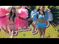 飛鳥山公園でサンバダンス　ピンク＆ブルー