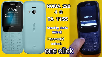 Nokia 220  4G  TA 1155 Security code Remove  ||  Password   Remove  By  Cm2 MTK  1.58 tool