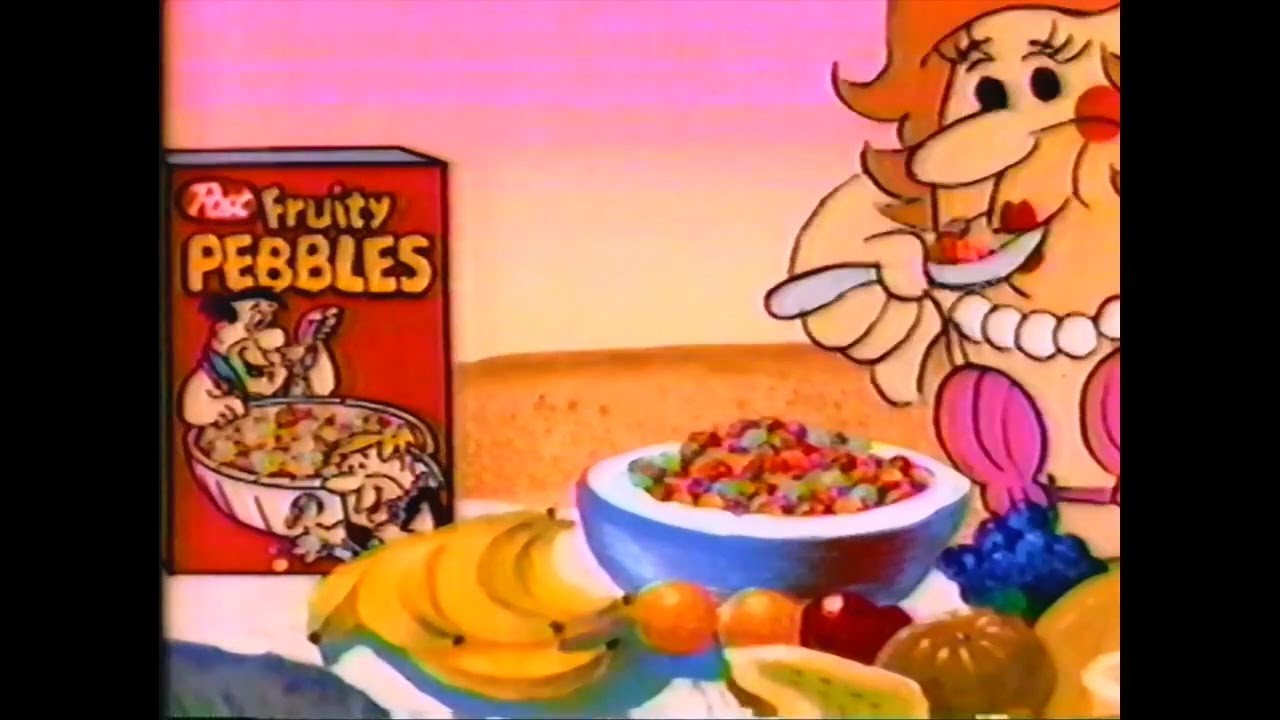 Fruity Pebbles by Post ad from 1990 YouTube