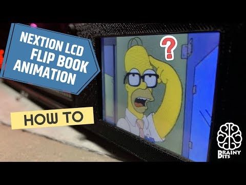 How to make Flip Book style Animation on a Nextion LCD!