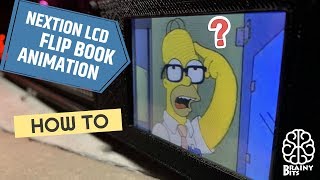 How to make Flip Book style Animation on a Nextion LCD!