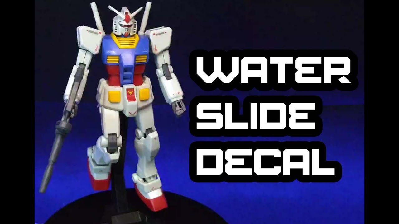 Memasang  Water Slide Decal di RX-78-2 GUNDAM | Workshop Kit RX-78-2 GUNDAM