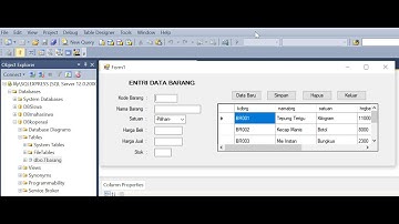 Program visual studio dengan database SQL Server