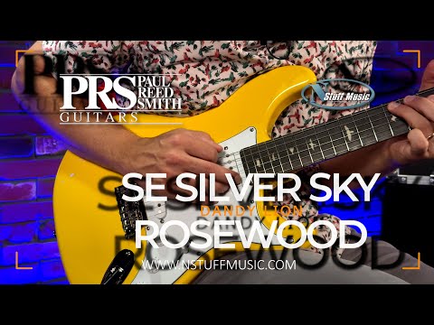 PRS SE Silver Sky Rosewood - Dandy Lion - YouTube