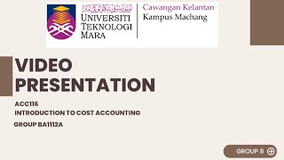 ACC116 | Introduction To Cost Accounting | Group Assignment