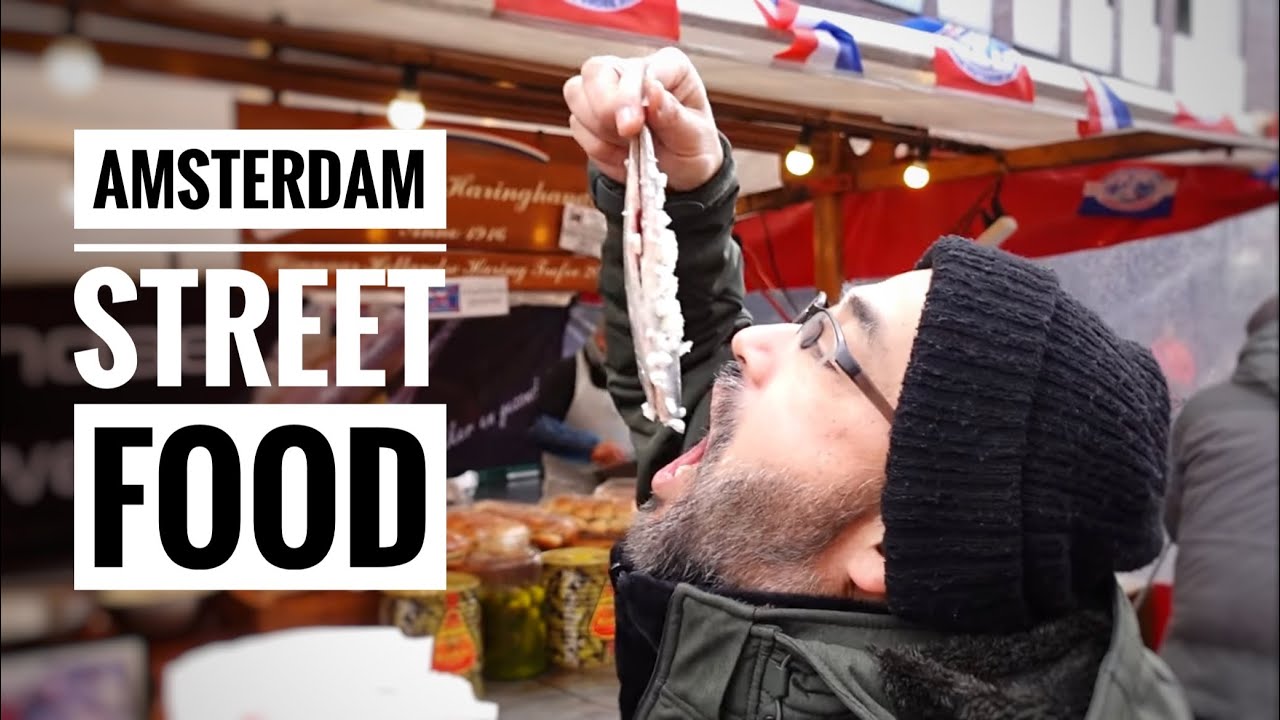 Dutch Street Food at Albert Cuyp Market in Amsterdam