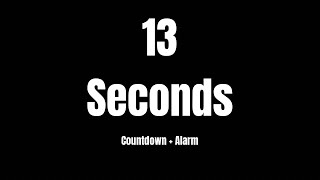 13 seconds timer - without bg noise - with alarm peep