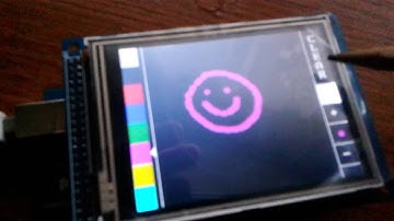 Arduino Mega + TFT LCD SSD1289 + UTFT/UTOUCH library - Paint Demo