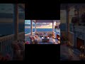 Golden Hour with an Ocean View #short - Cozy Coastal Ambiance, Fireplace, Ocean Waves