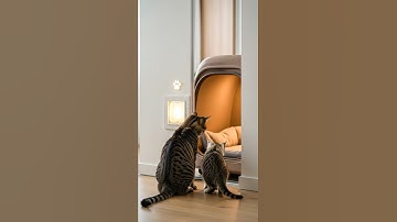 Smartest Cat EVER? Watch This Cat Open a Door Like a Pro #cats #pets #funny